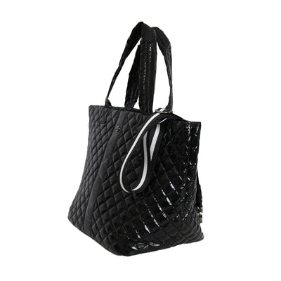 Debra Diamond Tote (Glossy Black)