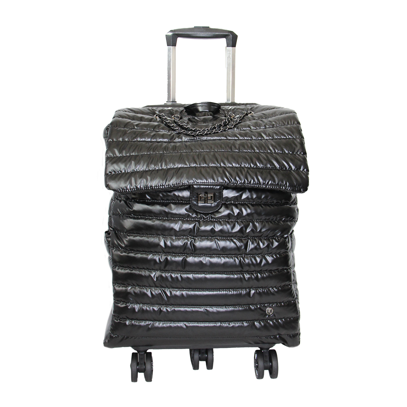 Jet Setter Roller Bag Patricia Puffer Glossy Black