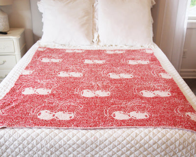 Bow-Tastic Gianna Cozy Blankets Cherry Blossom