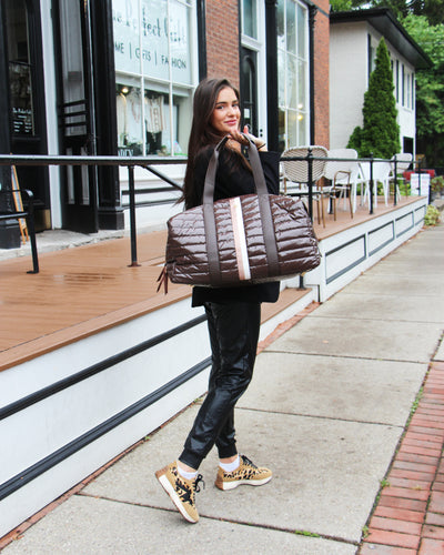 Cassie Weekender Duffel Bag (Cocoa)