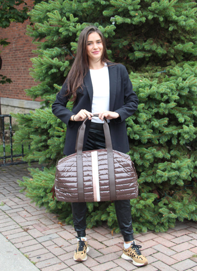 Cassie Weekender Duffel Bag (Cocoa)