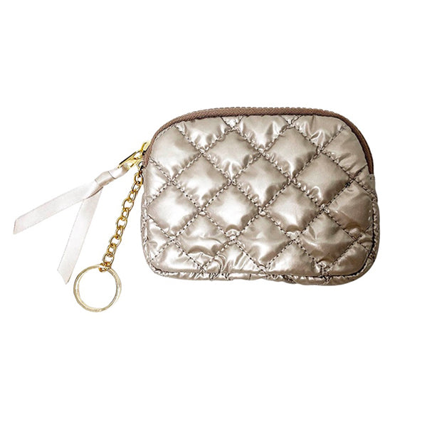 Diamond Key Chain Wallet Champagne