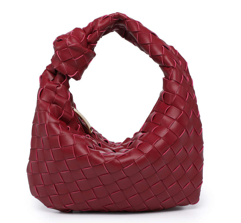 Ava Knotted Woven Burgundy Bliss