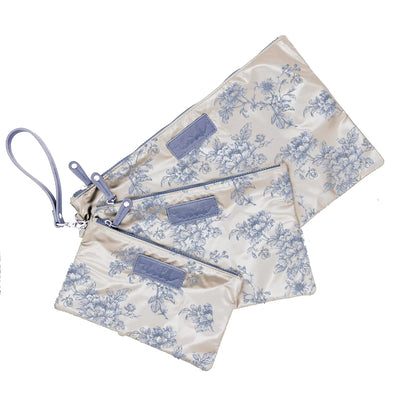 Carly Trio Wristlet Cosmetic Bags Floral