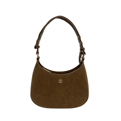 Julia Suede Shoulder Bag Chestnut Pre-Order 9/30
