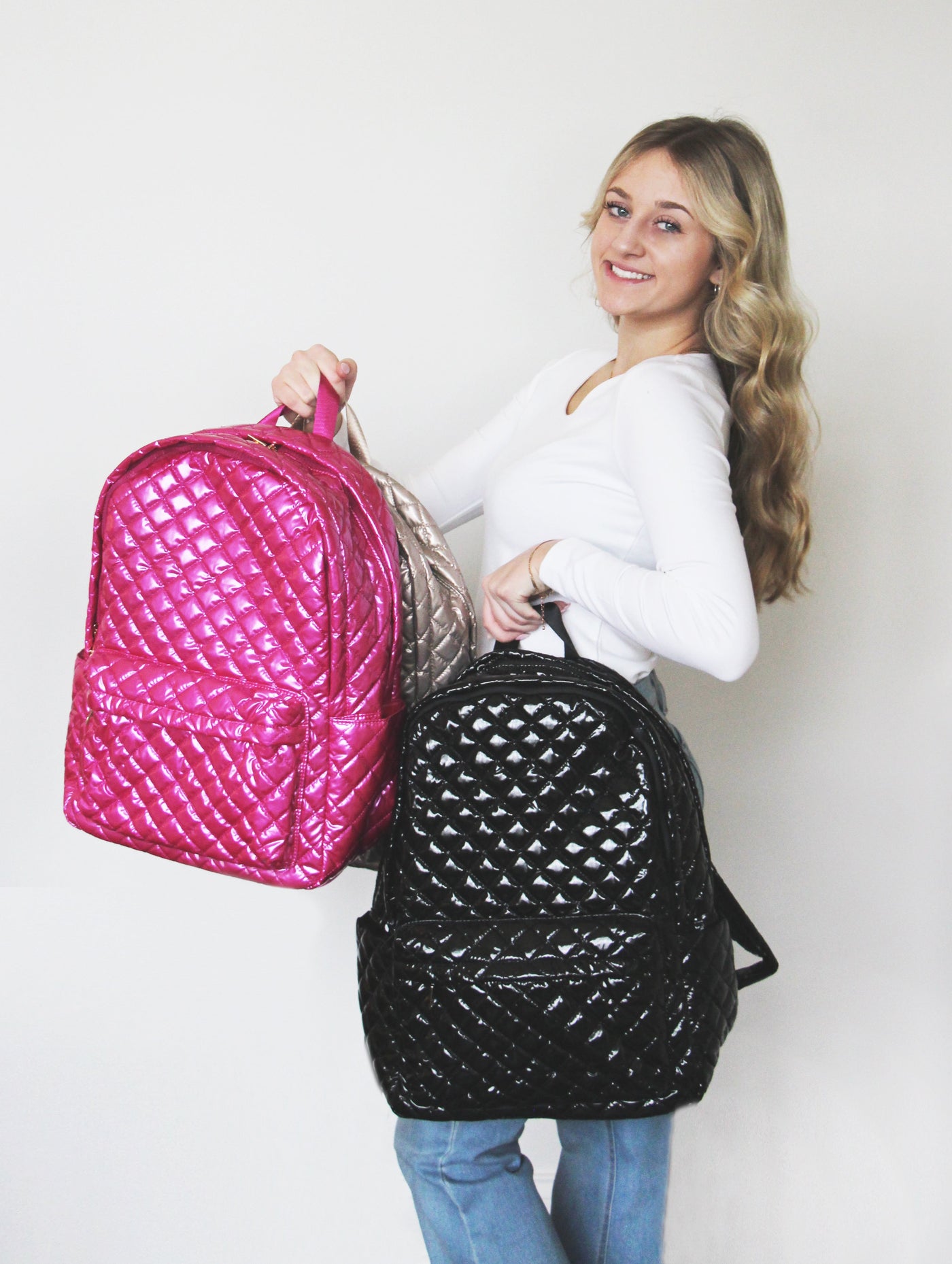 Debra Diamond Backpack Vibrant Fuschia