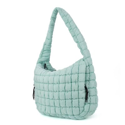 Carmella Puffquilt Shoulder Bag Glacier