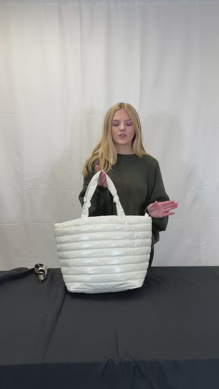 The Rebecca Tote Eggshell