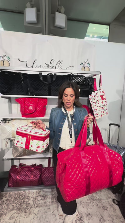 Debra Diamond Weekender Duffle Bag Holly Berry