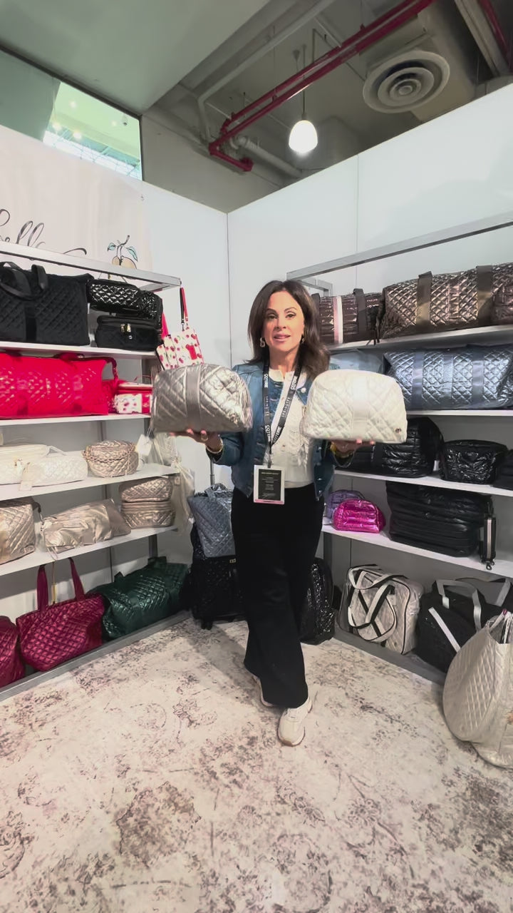 Jennifer Cosmetic Bag Glazing Gunmetal