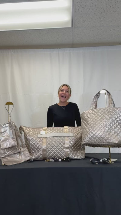 The Debra Diamond Tote Champagne