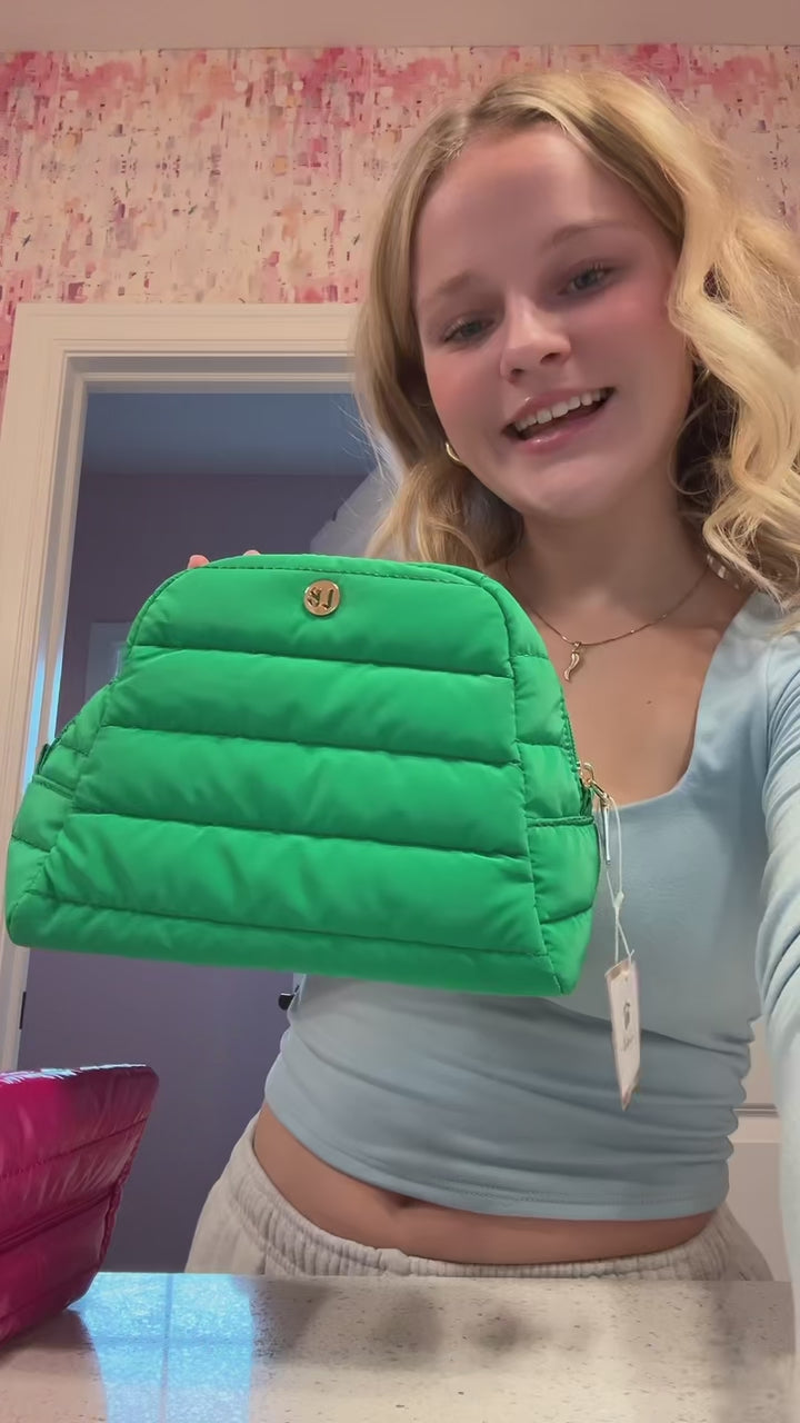 Irene Puffer Cosmetic Pebble Gray