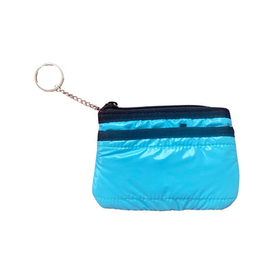 The Lexie Keychain Puffer Wallet Turquiose